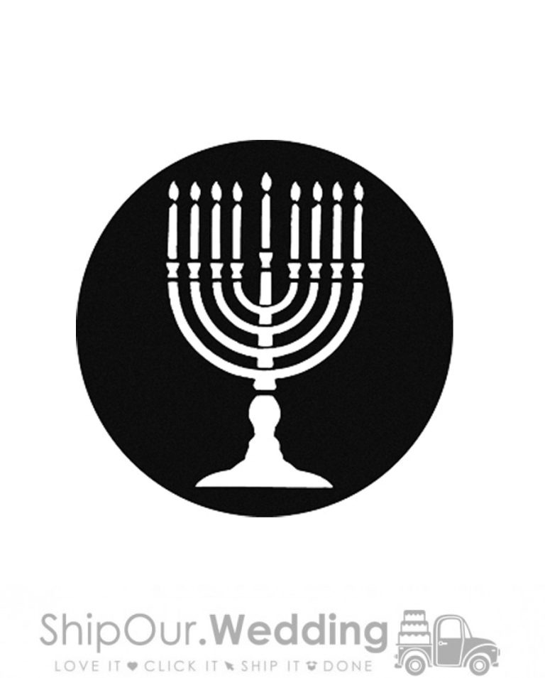 steel gobo menorah