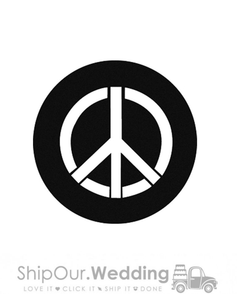 steel gobo peace piece