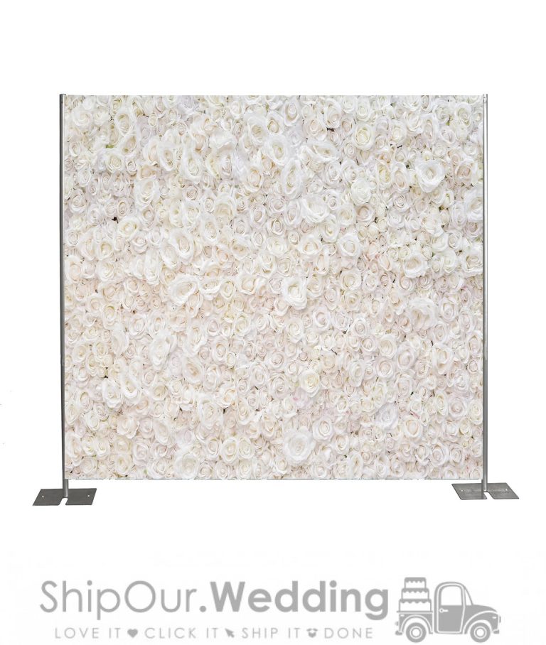 flower wall step repeat backdrop