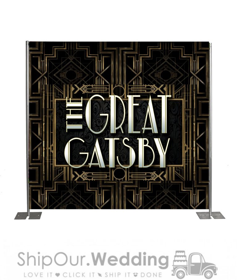 Gatsby step repeat backdrop